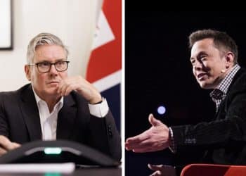Keir Starmer and Elon Musk