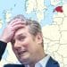 Keir Starmer and a map of Europe with Estonia coloured red Digital ID