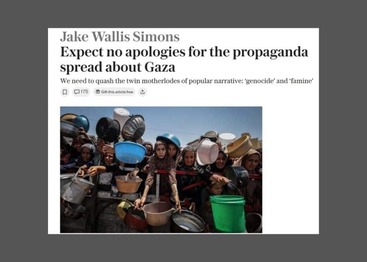 Telegraph genocide Israel Gaza