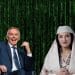 Tony Blair, Diella the AI minister, and a Matrix background