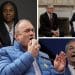 Ed Davey, Kemi Badenoch, Nigel Farage, Keir Starmer, and Donald Trump