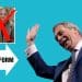 Nigel Farage waving, the Reform logo, and ex-Reform councillor Izzy Kemp with a cross over her