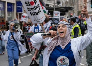 Palestinian solidarity protest in London