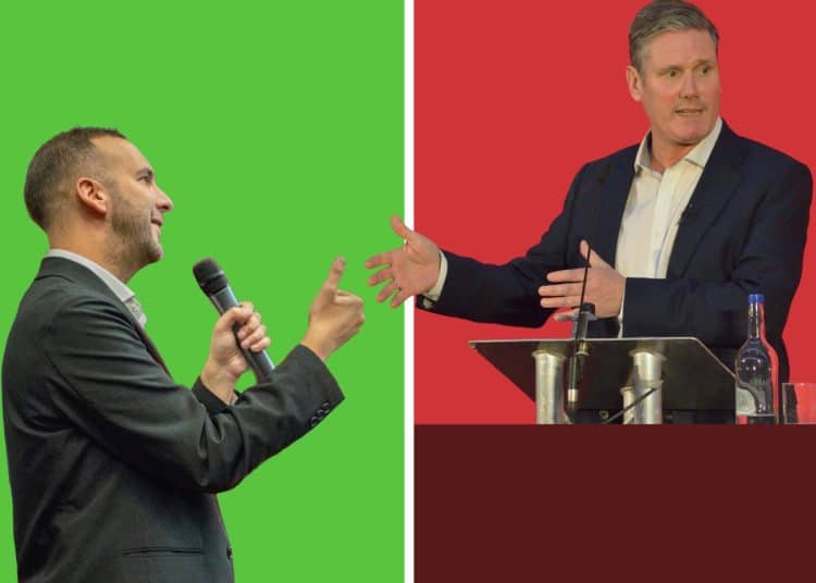 Zack Polanski and Keir STarmer Green Party