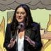 Bari Weiss in a burning room