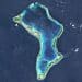 Satellite image of Diego Garcia in the Chagos Islands