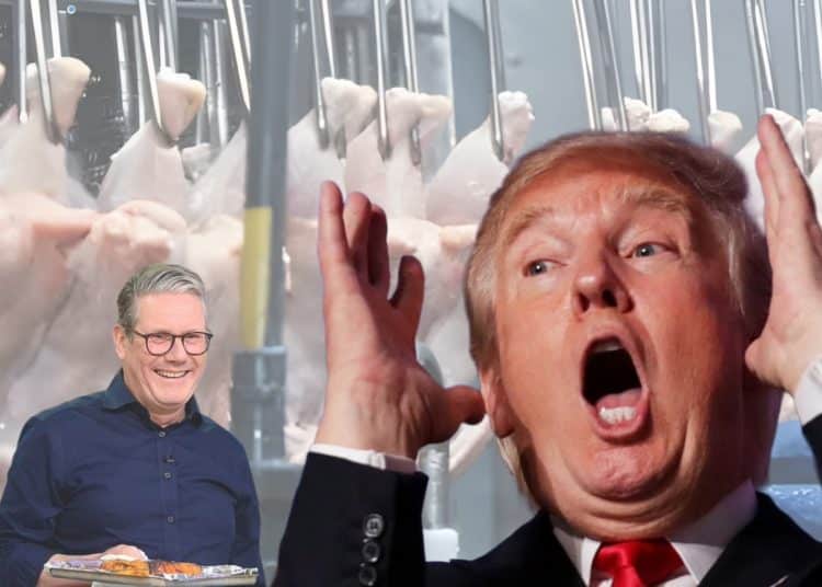 Donald Trump, Keir Starmer, and chlorinated chicken