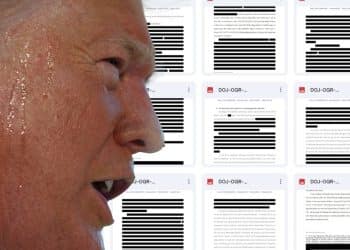 Donald Trump and redacted files
