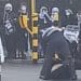 Actionist dragged away by security at Elbit Systems factory in Filton