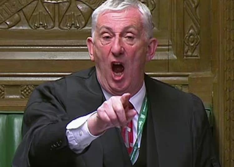 Speaker of the House of Commons Lindsay Hoyle