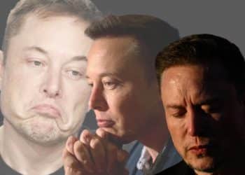Images of Elon Musk looking sad