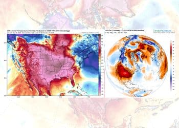 The Northern Hemisphere is experiencing a red Christmas