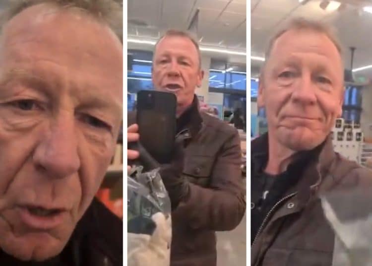 Man filmed in supermarket