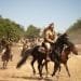 Film still from Palestine 36, showing men on horseback
