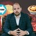 Reform Councillor George Madgwick in hell with the Reform UK logo and a floating mince pie