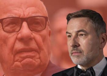 Rupert Murdoch and David Walliams
