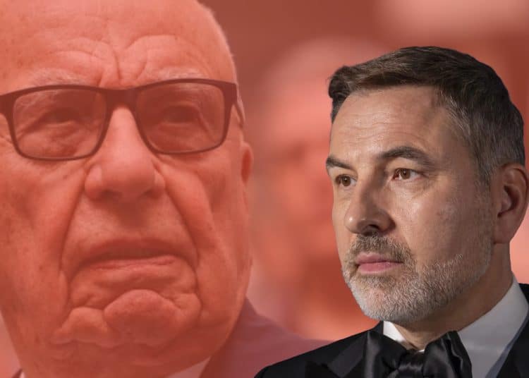 Rupert Murdoch and David Walliams
