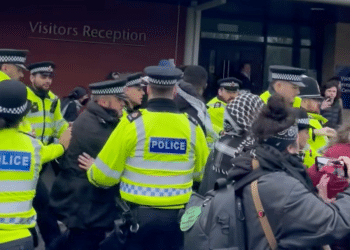 NHS medic knocked unconscious during protest in support hunger strikers