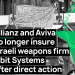 Allianz and Aviva drop Elbit Systems