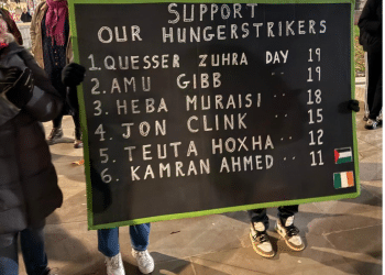 Irish activists support pro-Palestine hunger strikers