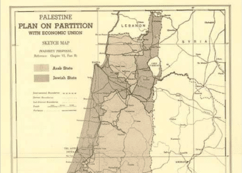 The partition of Lebanon and Palestine