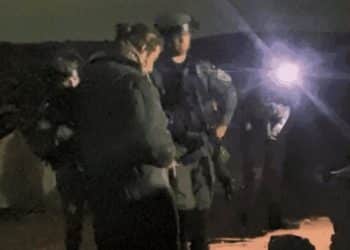 Video still image from footage of an attack by Israeli settlers and army in the West Bank