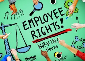 A graphic saying Employee Rights