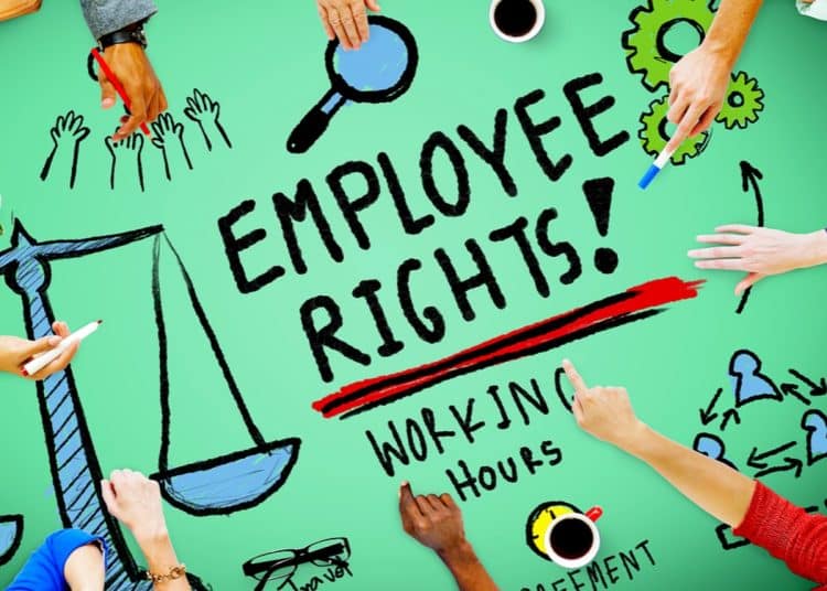 A graphic saying Employee Rights