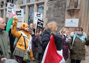 Protesters demand Gaza action from Presbyterian church in Ireland