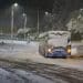 Bus stuck in snow, extreme weather