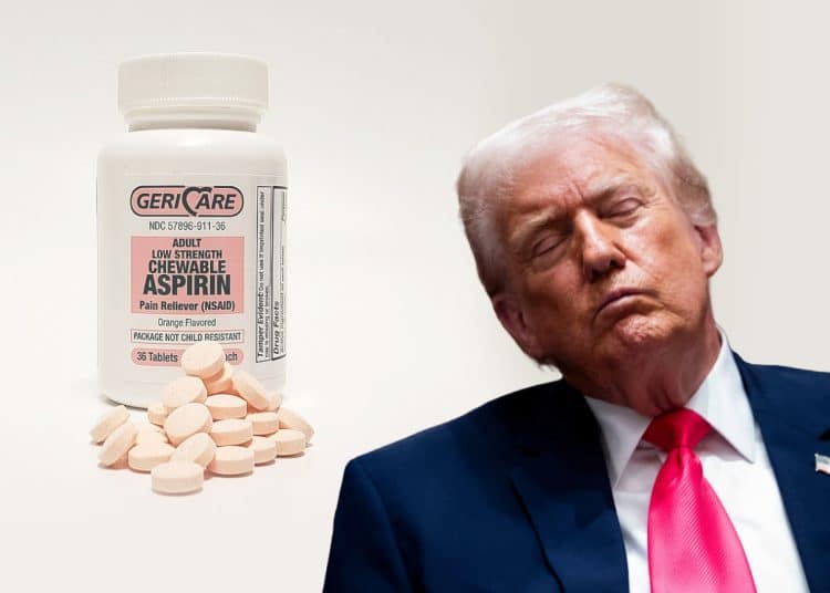 Donald Trump and chewable aspirin