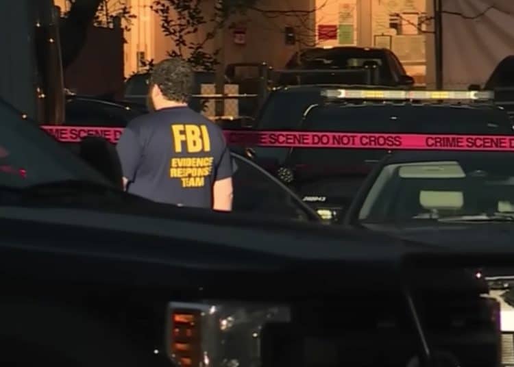 FBI agent at a crime scene in Portland ICE