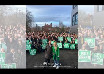 Green Party activists in Gorton & Denton