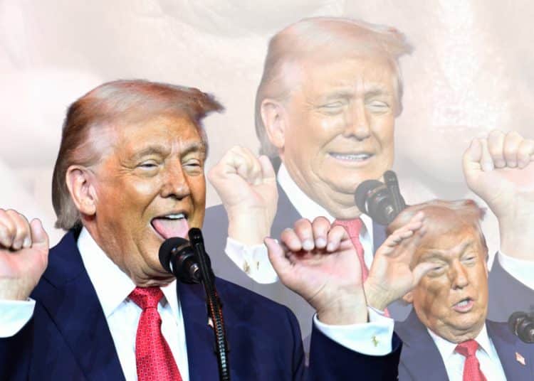 Images of Donald Trump looking weird