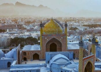 Cityscape of Isfahan in Iran