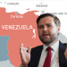 JD Vance and a map of Venezuela