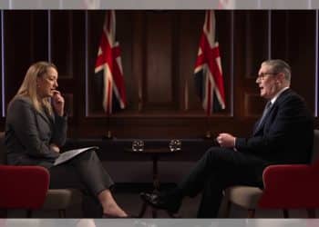 Keir Starmer and Laura Kuenssberg