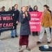 Protesters in lobby of Murdoch's News UK