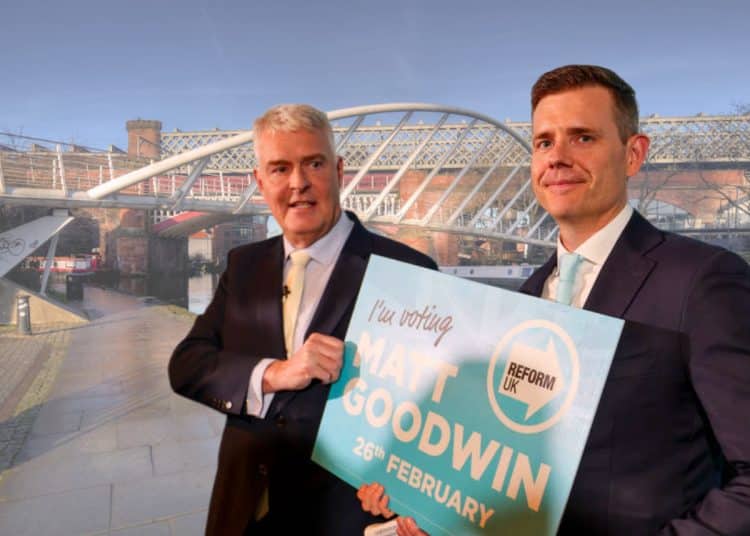 Reform: Matt Goodwin and Lee Anderson in Castlefield