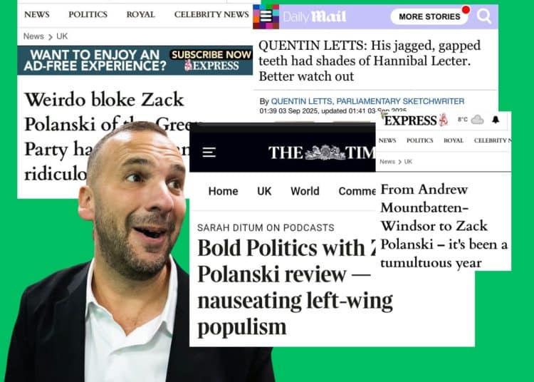 Zack Polanski headlines