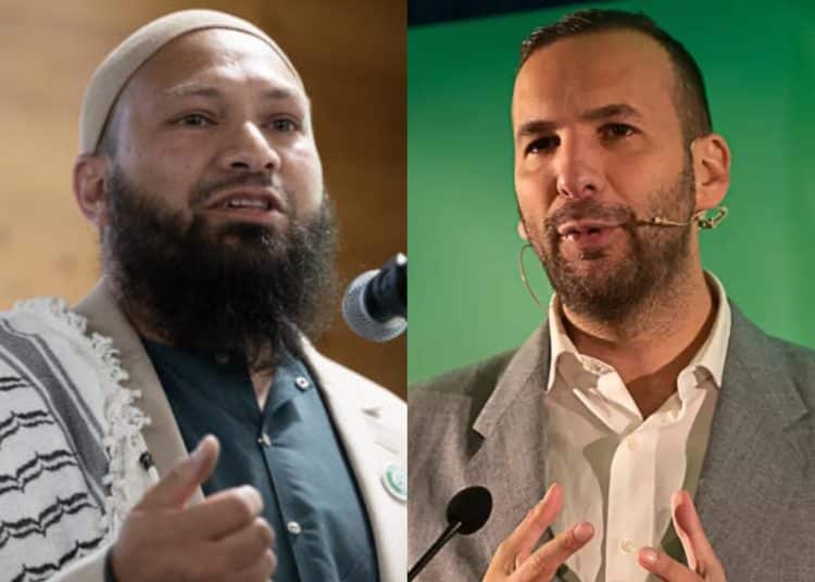 Side by side images of Mothin Ali and Zack Polanski Green Party Gorton and Denton by-election