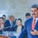Nicolas Maduro with headphones on