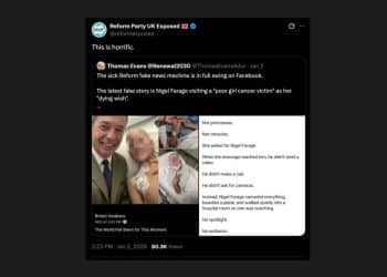 Nigel Farage and a child with cancer