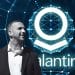 Image showing Zack Polanski overlaid on a glowing Palantir logo. Polanski to deliver letter re Palantir NHS contract