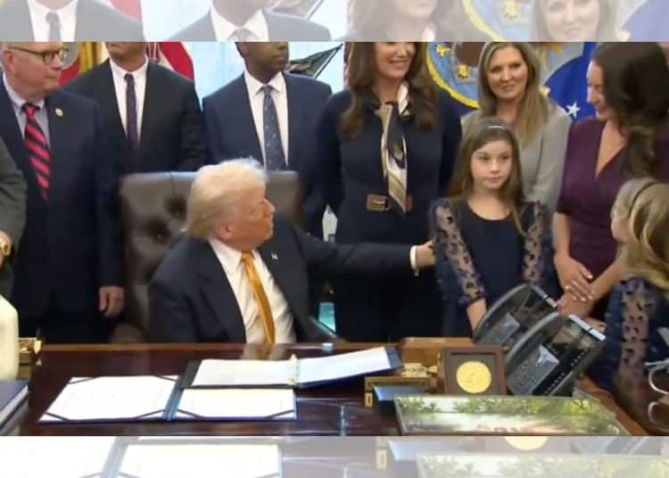 President Trump in the Oval Office