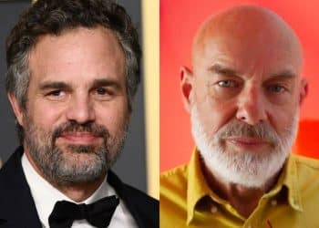 Side by side image of Mark Ruffalo and Brian Eno, signatories to the Time to Win letter from millionaires