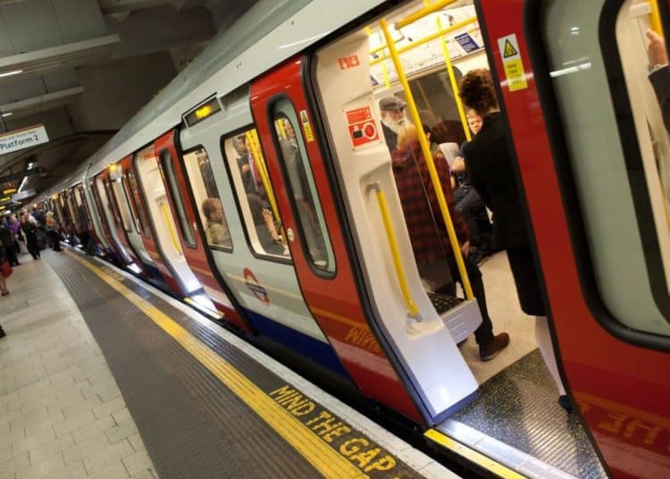 TfL London Underground train at platform