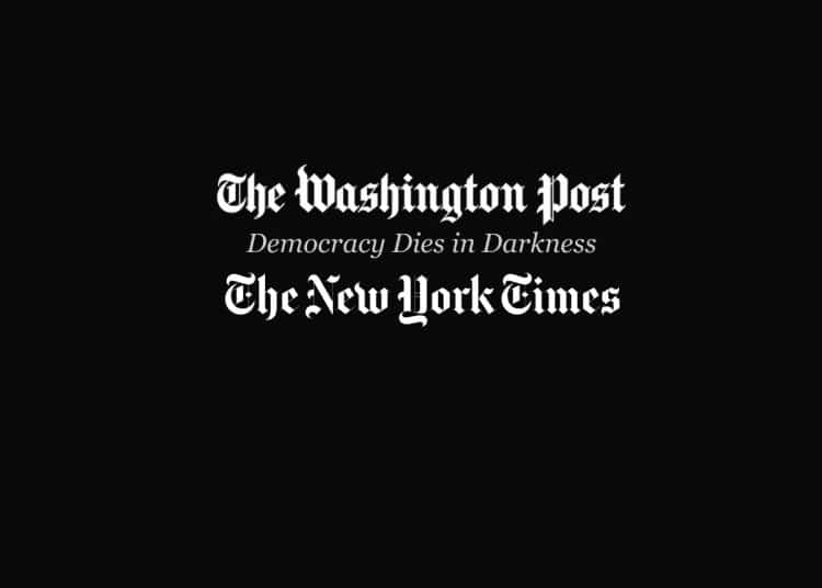 The Washington Post and New York Times logos Venezuela