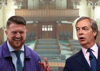 Tommy Robinson and Nigel Farage