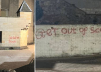 Edinburgh mosque targeted by racist thugs